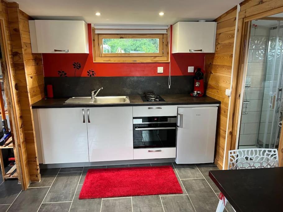 Chalet 2 Personnes Avec Jacuzzi Et Piscine Saisonniere Partagee Corcieux ภายนอก รูปภาพ